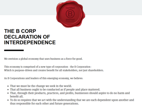 Certified B Corp Companies Work as a Force for Good